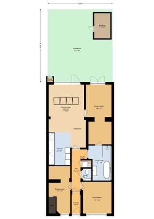 Floorplan - Maystraat, 2593 VS Den Haag